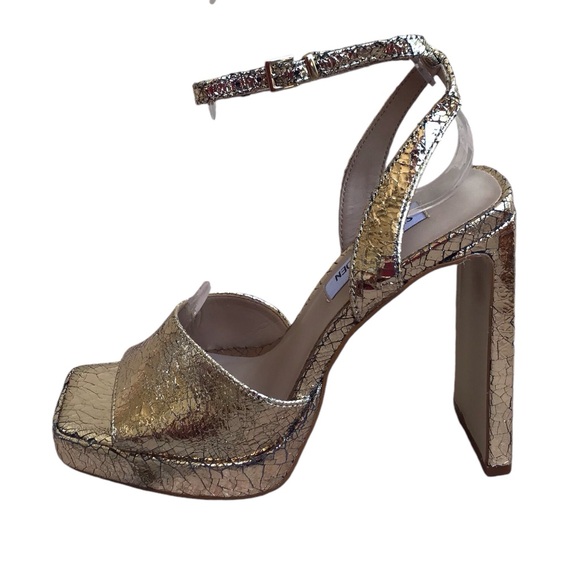 Steve Madden Gold Propel Platform Heel Size 6 - Picture 7 of 14